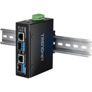 TRENDnet TI-BF22SFP 2-Port Gigabit SFP to RJ45 PoE++ Industrial Media Converter