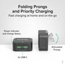 Plugable 40W Dual USB-C Wall Charger (Black)