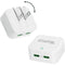 Plugable 40W Dual USB-C Wall Charger (White)