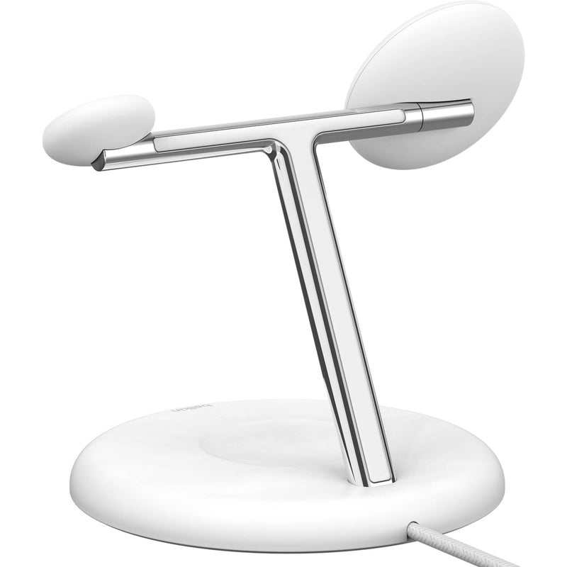 Belkin BoostCharge Pro 3-in-1 Qi2 Wireless Charging Stand (White)