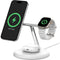 Belkin BoostCharge Pro 3-in-1 Qi2 Wireless Charging Stand (White)