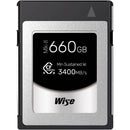 Wise Advanced 660GB CFexpress 4.0 Type B PRO Mark II Memory Card