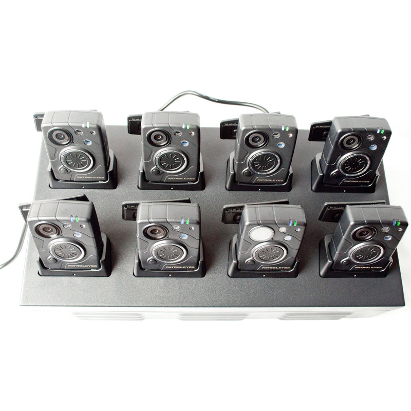 PatrolEyes Data Transfer Docking Station for Eight SC-DV10 Police Body Cameras