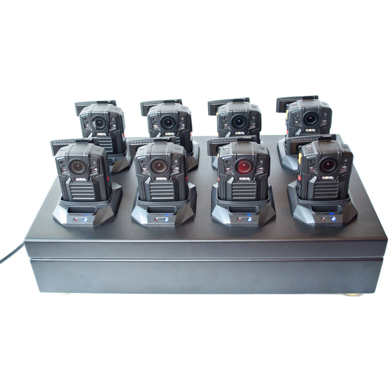 PatrolEyes Data Transfer Docking Station for Eight SC-DV5 & PE-DV5-2 Police Body Cameras