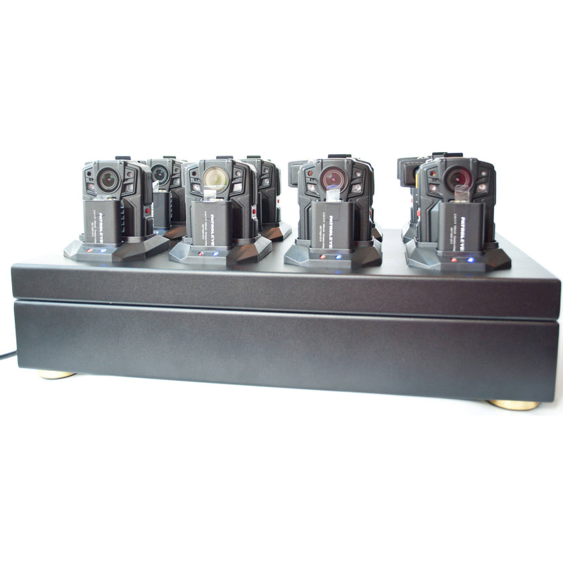 PatrolEyes Data Transfer Docking Station for Eight SC-DV5 & PE-DV5-2 Police Body Cameras