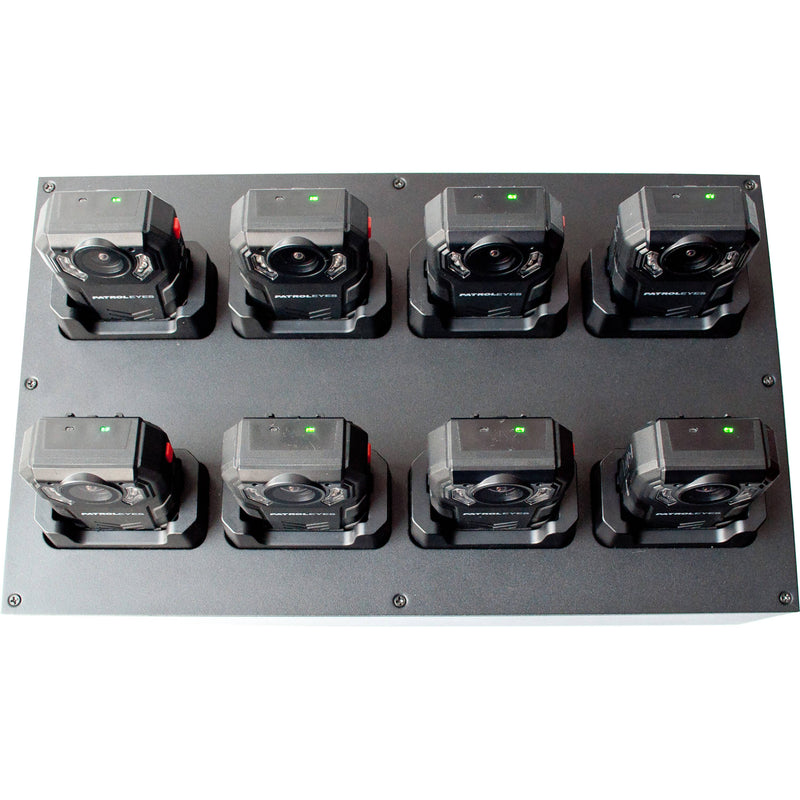 PatrolEyes Data Transfer Docking Station for Eight SC-DV7 Police Body Cameras
