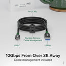 Plugable USB-C to USB-A 3.2 Gen 2 Male Cable (6.6')