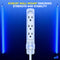 Maximm Cable 3-Outlet Power Extension Cord with 360&deg; Rotating Flat Plug (White, 3')