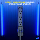 Maximm Cable 3-Outlet Power Extension Cord with 360? Rotating Flat Plug (Black, 10')