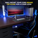 Maximm Cable 3-Outlet Power Extension Cord with 360&deg; Rotating Flat Plug (White, 10')