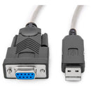 Rocstor USB-A Male to RS-232 / DB9 Serial Female Null Modem Adapter Cable (6')