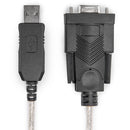 Rocstor USB-A Male to RS-232 / DB9 Serial Female Null Modem Adapter Cable (6')