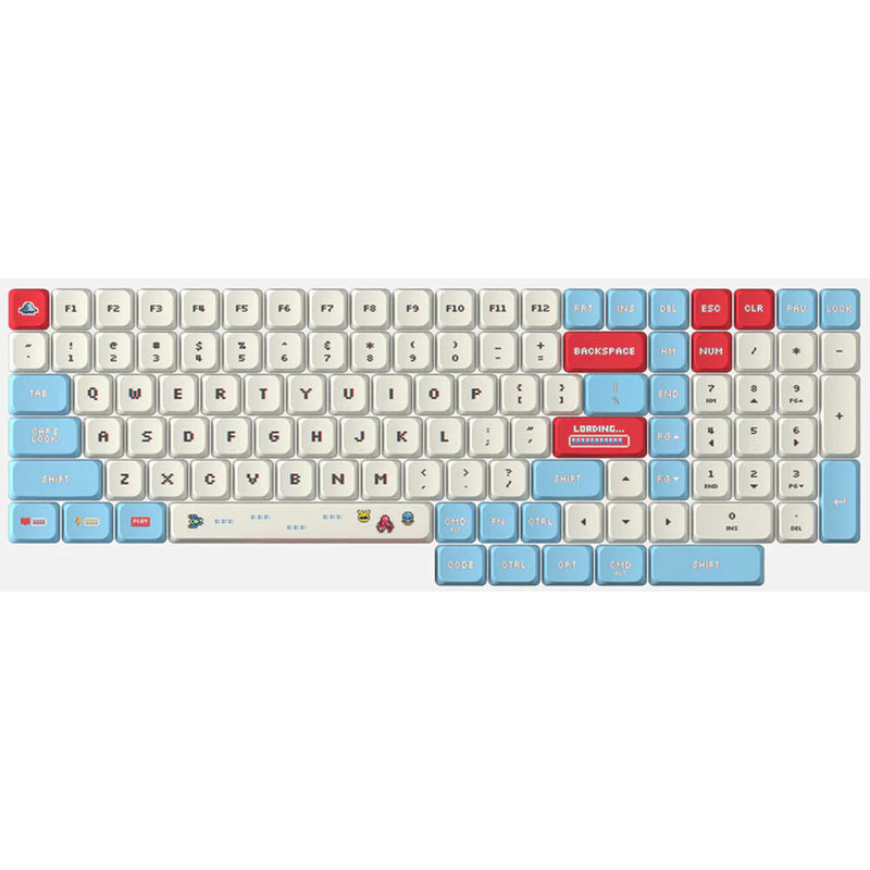AZIO Cascade 75% Layout Slim Keycaps (Retro Arcade Light)