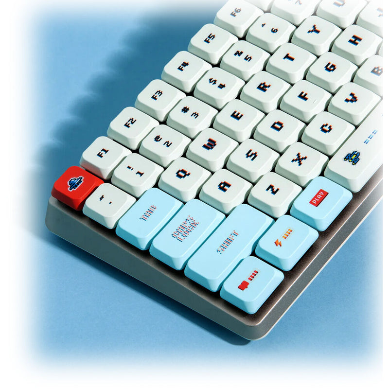 AZIO Cascade 75% Layout Slim Keycaps (Retro Arcade Light)