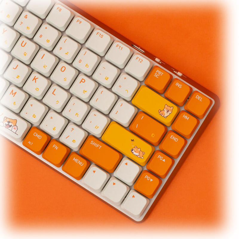 AZIO Cascade 75% Layout Slim Keycaps (Shiba Light)