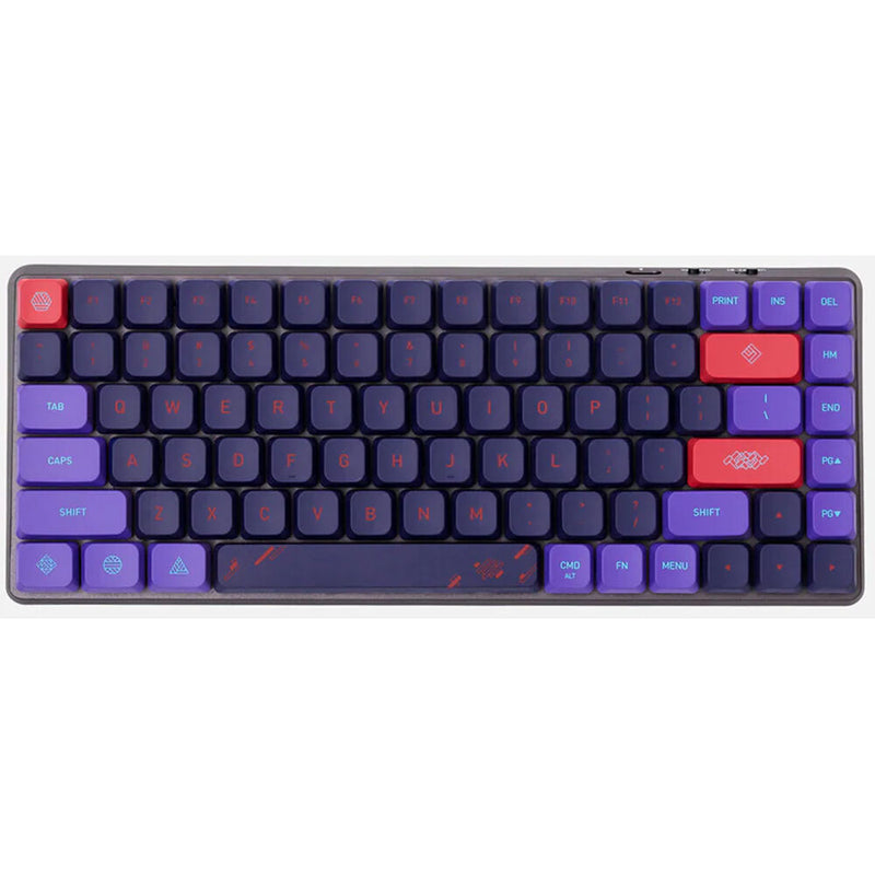 AZIO Cascade 75% Layout Slim Keycaps (Neon Flux Dark)