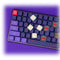 AZIO Cascade 75% Layout Slim Keycaps (Neon Flux Dark)