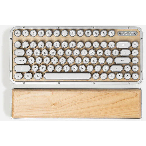 AZIO Maple Retro Compact Keyboard (Maple Wood / Silver Aluminum)