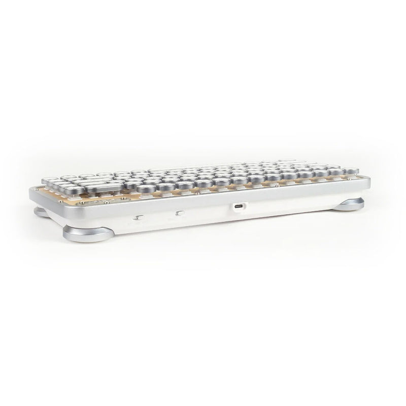 AZIO Maple Retro Compact Keyboard (Maple Wood / Silver Aluminum)