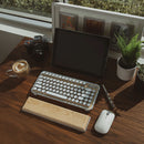 AZIO Maple Retro Compact Keyboard (Maple Wood / Silver Aluminum)