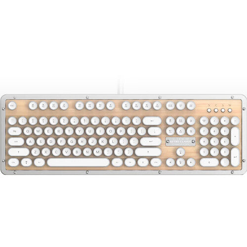 AZIO Retro Classic USB Backlit Mechanical Keyboard (Maple)