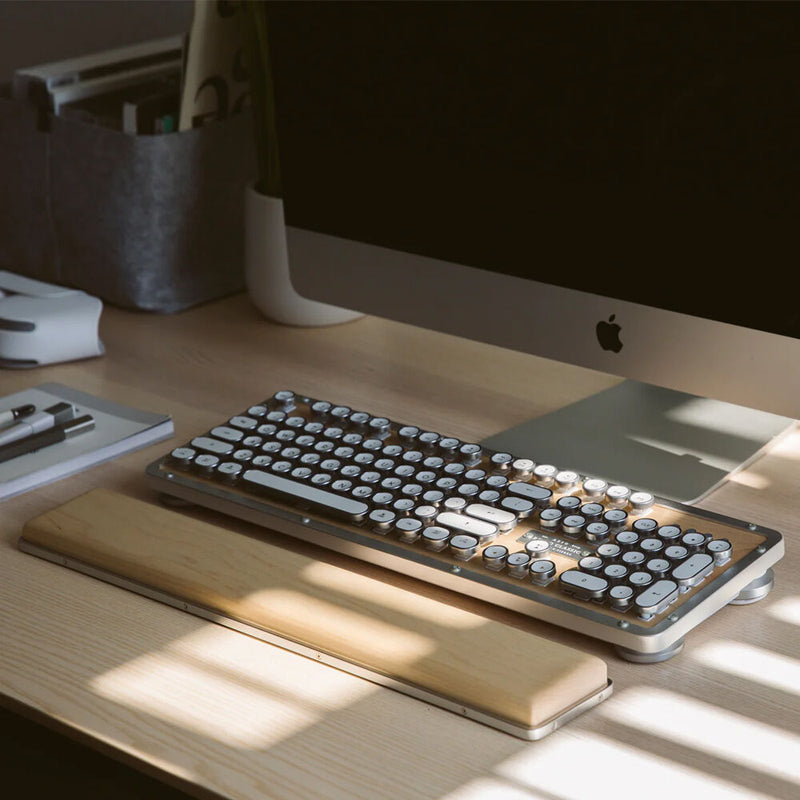 AZIO Retro Classic USB Backlit Mechanical Keyboard (Maple)