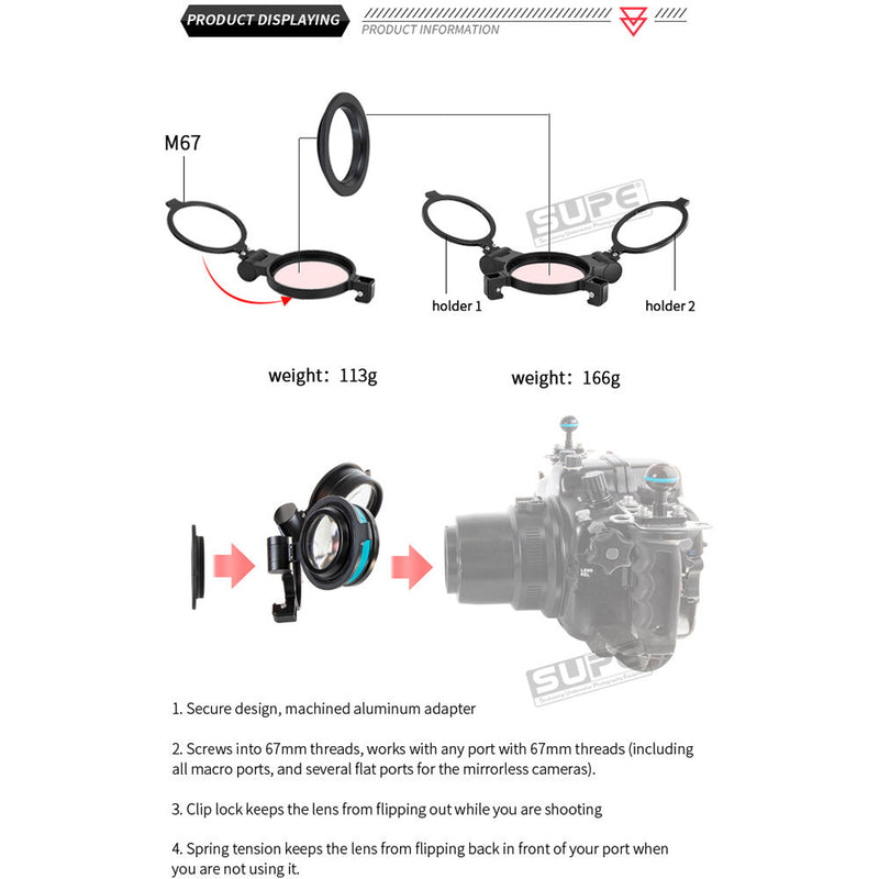 Scubalamp S01 Flip Diopter Holder
