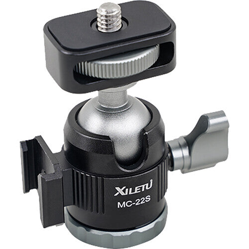 XILETU MC-22S Dual Cold Shoe Mini Ball Head