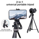 XILETU LSM1+XT204A Aluminum Tripod with Panoramic Head & Mobile Phone Holder