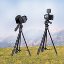 XILETU LSM1+XT204A Aluminum Tripod with Panoramic Head & Mobile Phone Holder