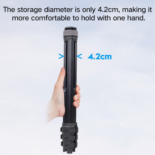 XILETU LSM1+XT204A Aluminum Tripod with Panoramic Head & Mobile Phone Holder