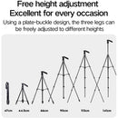 XILETU LSM1+XT204A Aluminum Tripod with Panoramic Head & Mobile Phone Holder