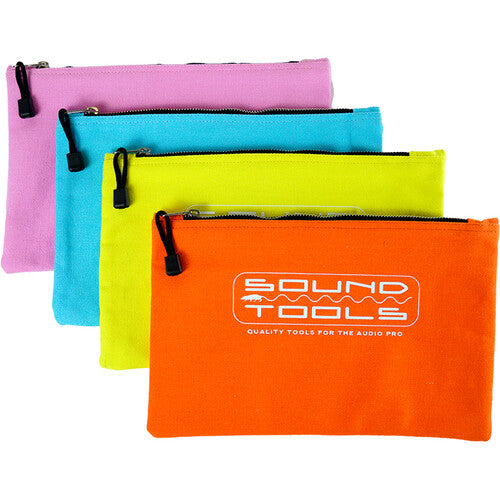 SoundTools Canvas Bag (Pink, Baby Blue, Yellow, Orange, 4-Pack)