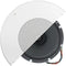 Lowell Manufacturing Speaker/Grille Assembly Speaker with Enclosure and 25V Transformer (8", White Grille)