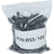 Lowell Manufacturing Phillips Truss Head Short Rack Screws with Blunt End (100-Piece Bag, Black)