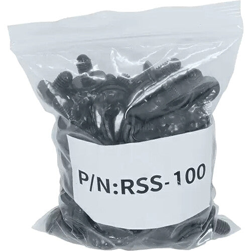 Lowell Manufacturing Phillips Truss Head Short Rack Screws with Blunt End (100-Piece Bag, Black)