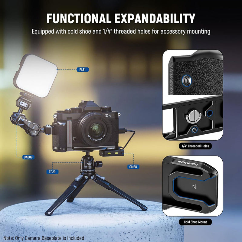 Neewer CA076 L-Shape Handle for Nikon Zfc (Black)