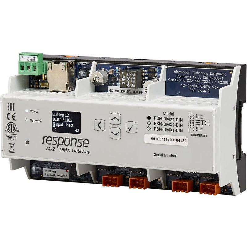 ETC Response Mk2 Two-Port DMX/RDM Gateway (DIN Rail)