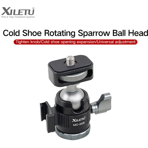 XILETU MC22S+XT18 Aluminum Mini Tripod with Ball Head