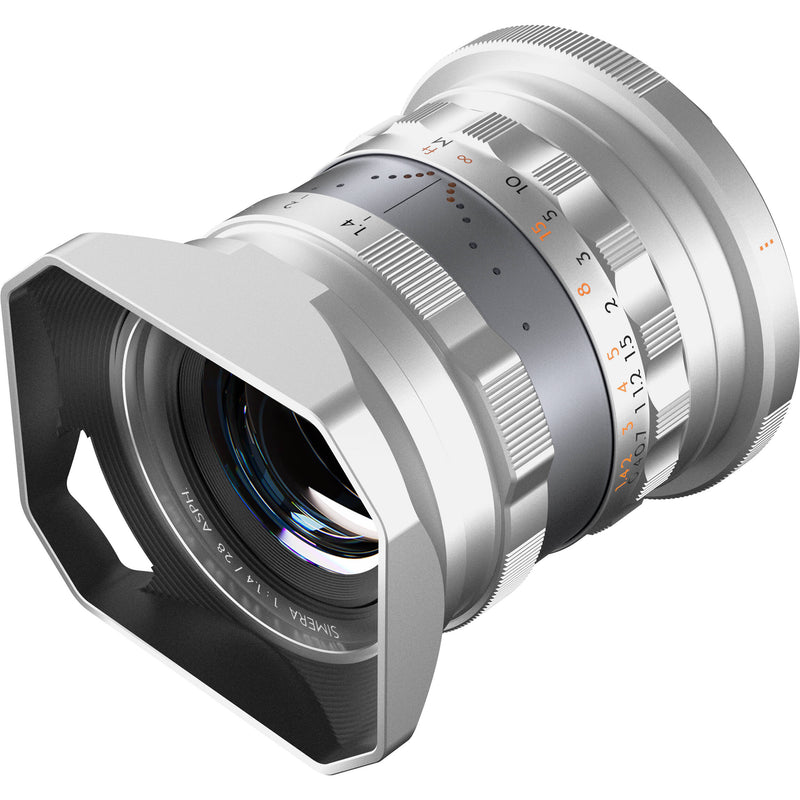 Thypoch Simera 28mm f/1.4 Lens (Canon RF, Silver)