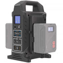 CAME-TV 3-in-1 Dual V-Mount Battery Charger, Power Station & Power Strip (110V)