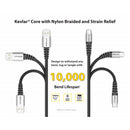 EZQuest DuraGuard USB-A to USB-C Charge and Sync Cable (3.9')