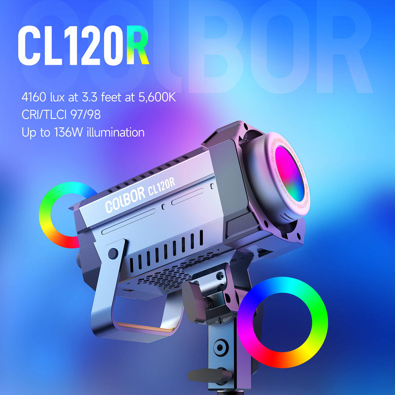COLBOR CL120R Lite 120W RGB COB LED Video Light