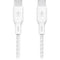 Belkin BoostCharge Braided USB-C Cable (10', White)