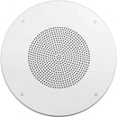 Lowell Manufacturing Speaker/Grille Assembly Speaker with Enclosure and 25V Transformer (8", White Grille)