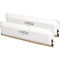 Crucial 32GB Pro Overclocking DDR5 6000 MT/s UDIMM Memory Kit (2 x 16GB, White)