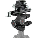 Oben GH3W-15 3-Way Geared Head with 7" and 4" Macro-Focusing-Rail Kit