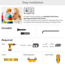 TechProtectus T72VL Barkan Full Motion 360 Rotating Anti-Theft Wall Mount for 7 to 14" Tablets (White)