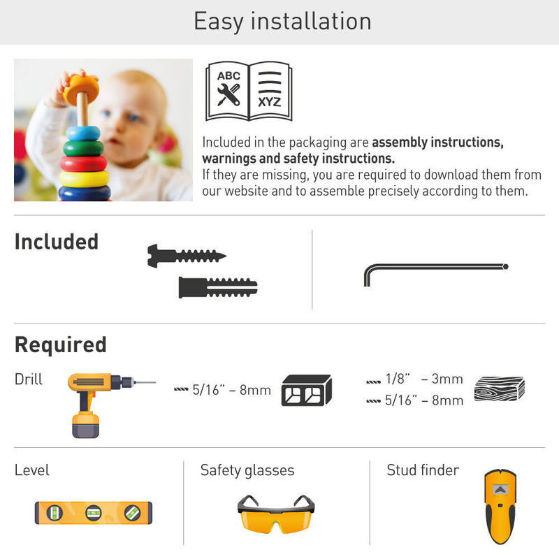 TechProtectus T72VL Barkan Full Motion 360 Rotating Anti-Theft Wall Mount for 7 to 14" Tablets (White)