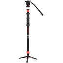 iFootage Cobra 3 Strike Aluminum Monopod with Low Profile Minipod Base&nbsp;and K5S Fluid Head